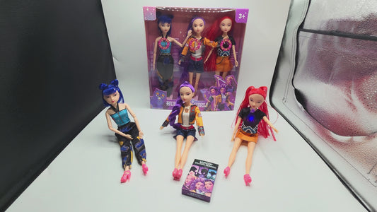 K-Pop Inspired Fashion Dolls – 3 Dolls Set