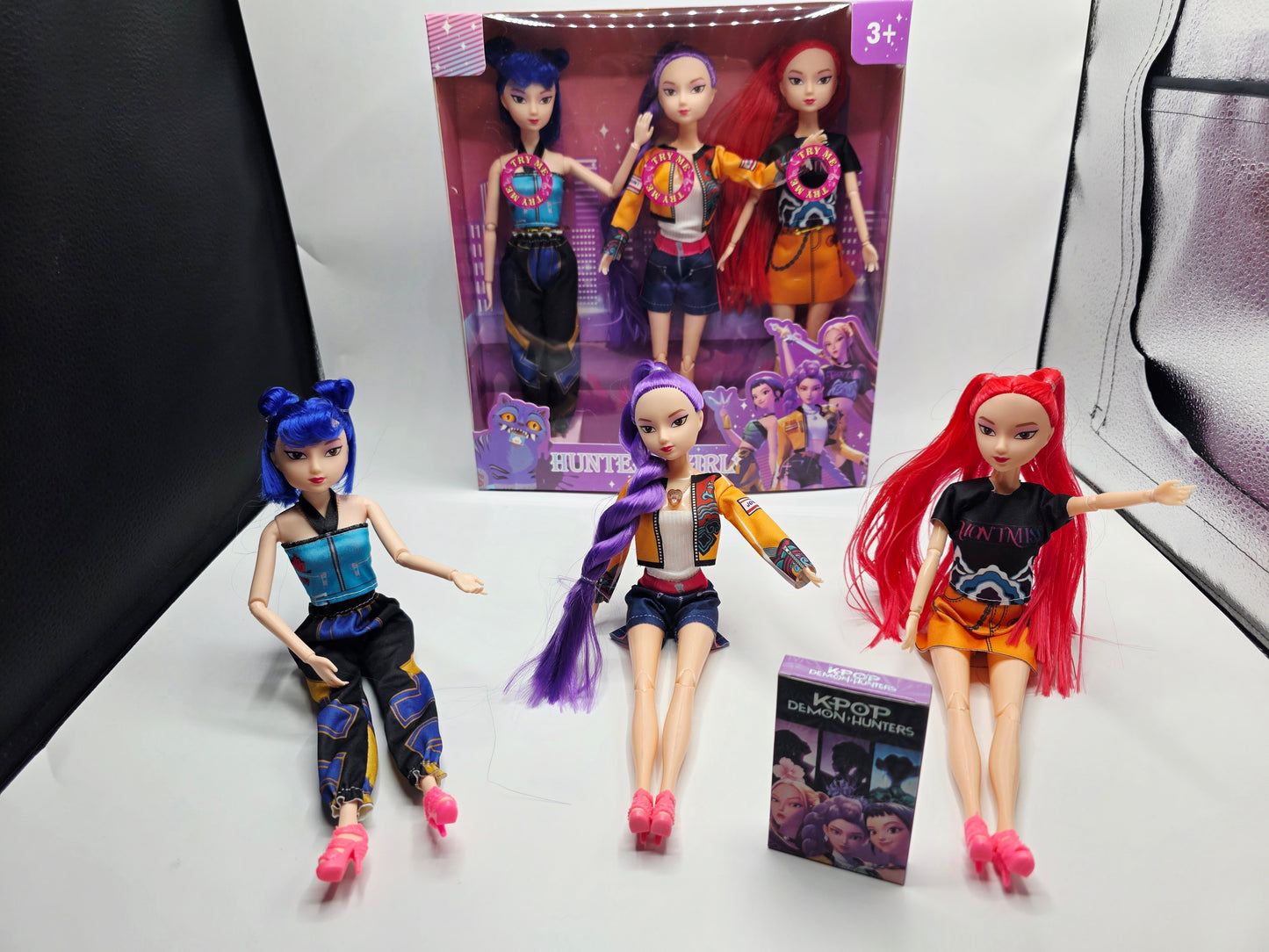 K-Pop Inspired Fashion Dolls – 3 Dolls Set
